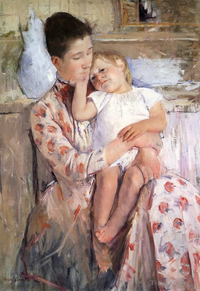Mary Stevenson Cassatt Ölgemälde - Mutter und Kind 1890