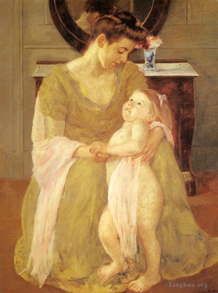 Mary Stevenson Cassatt Ölgemälde - Mutter und Kind 1908