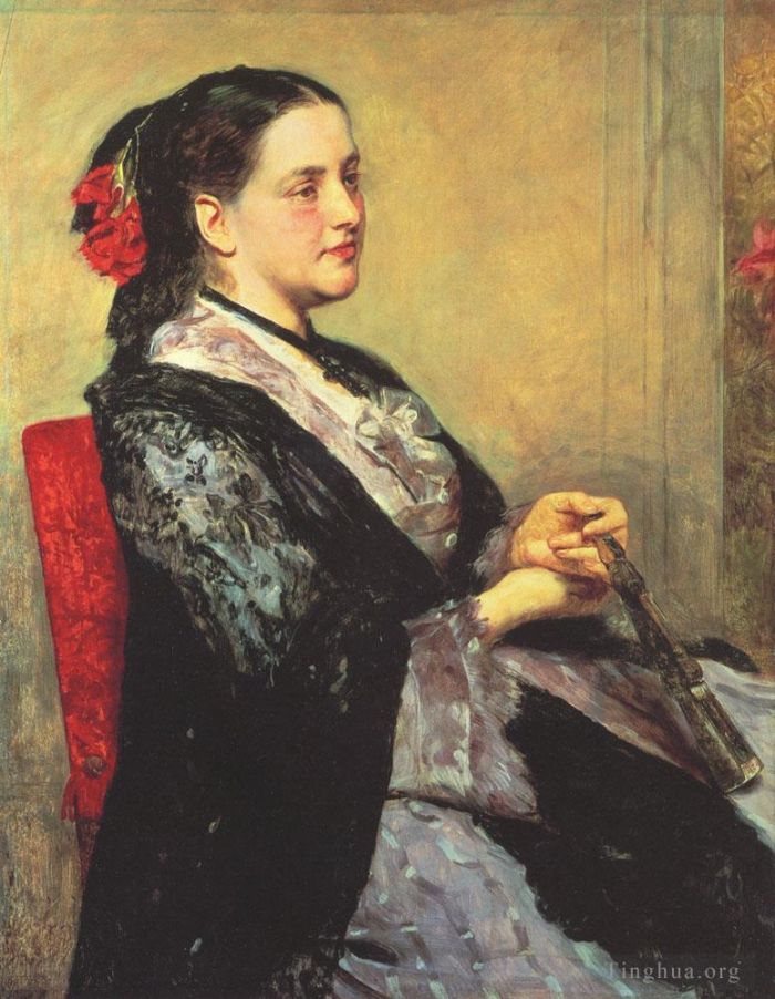 Mary Stevenson Cassatt Ölgemälde - Porträt einer Dame aus Sevilla