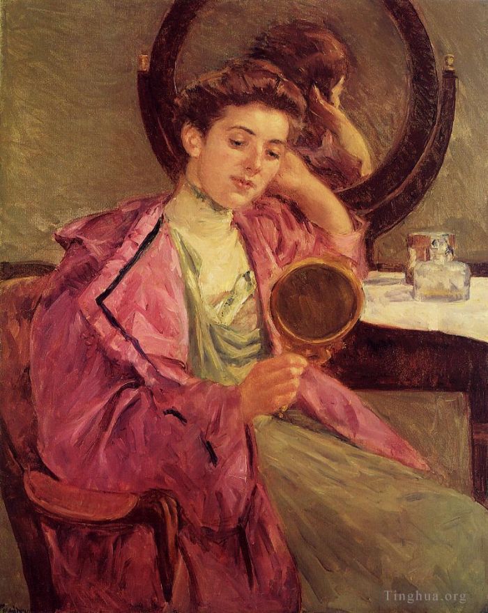 Mary Stevenson Cassatt Ölgemälde - Frau bei ihrer Toilette