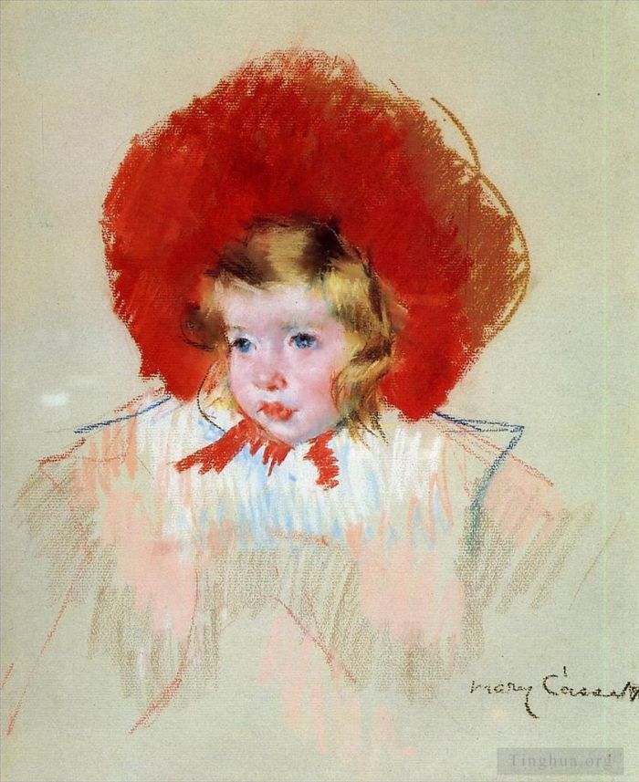 Mary Stevenson Cassatt Andere Malerei - Kind mit rotem Hut