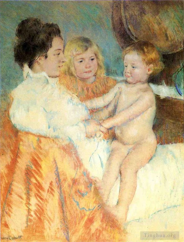 Mary Stevenson Cassatt Andere Malerei - Mutter Sara und das Baby als Gegenbeweis
