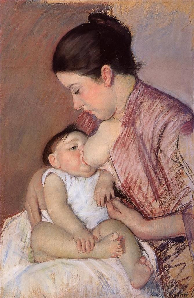 Mary Stevenson Cassatt Andere Malerei - Mutterschaft
