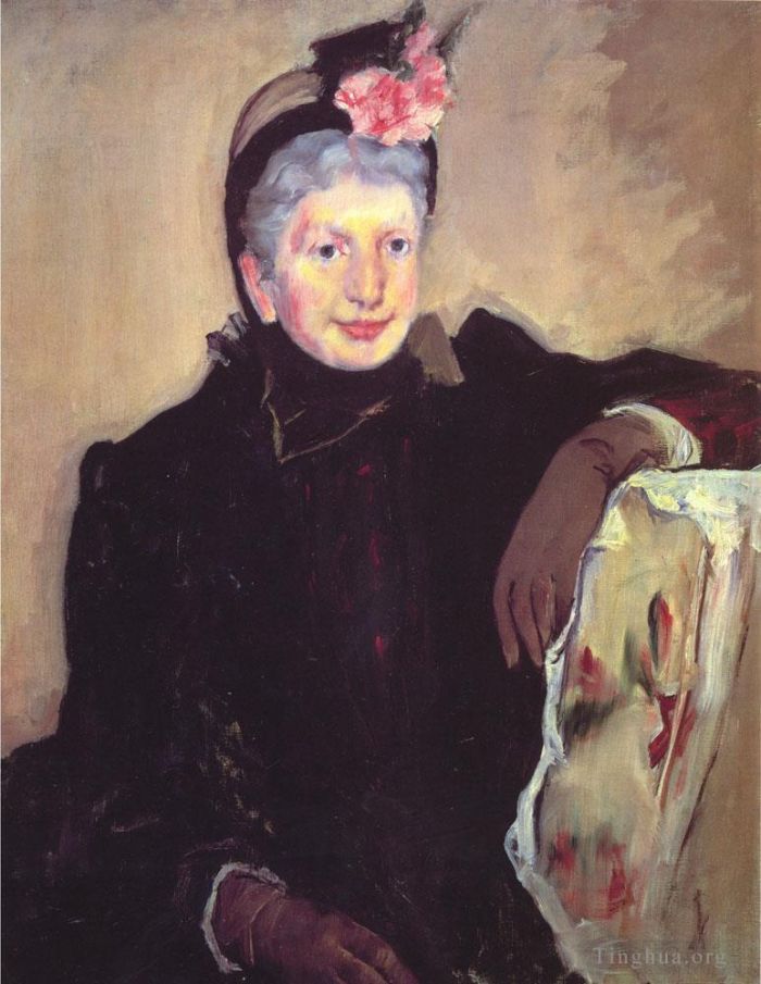 Mary Stevenson Cassatt Andere Malerei - Porträt einer älteren Dame