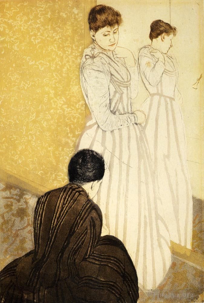 Mary Stevenson Cassatt Andere Malerei - Die passende