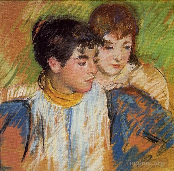 Mary Stevenson Cassatt Andere Malerei - Die zwei Schwestern