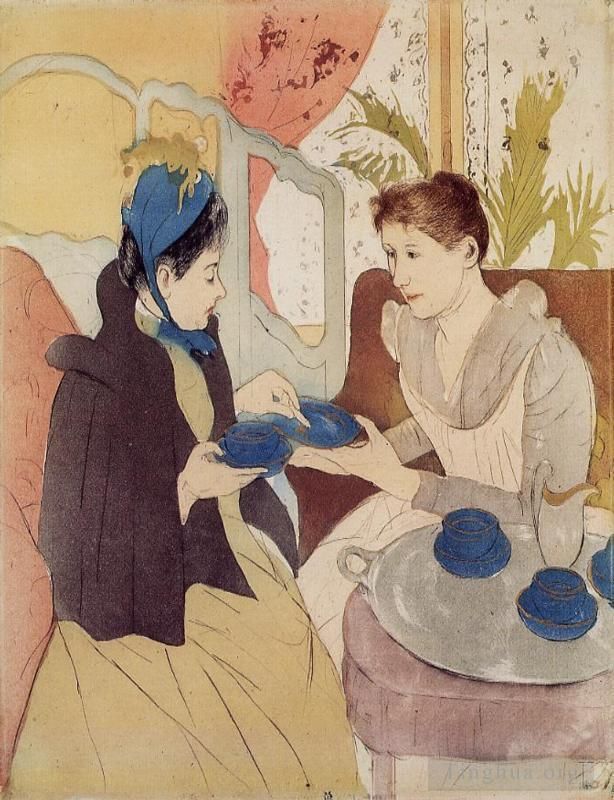 Mary Stevenson Cassatt Andere Malerei - Der Besuch