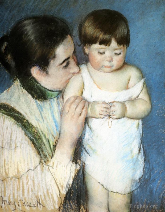 Mary Stevenson Cassatt Andere Malerei - Der junge Thomas und seine Mutter