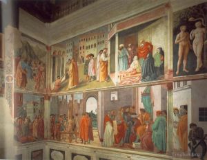 Masaccio Werk - Fresken in der Cappella Brancacci, rechte Ansicht