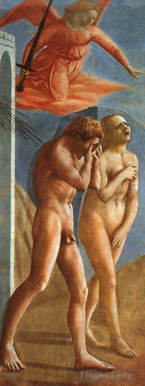 Masaccio Werk - Die Vertreibung aus dem Garten Eden