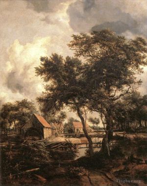 Meindert Hobbema Werk - Die Wassermühle 1660