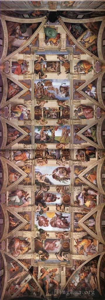 Michelangelo Andere Malerei - Decke der Sixtinischen Kapelle