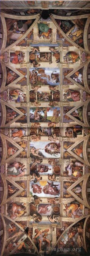 Michelangelo Werk - Decke der Sixtinischen Kapelle