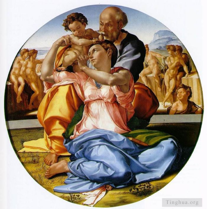 Michelangelo Andere Malerei - Doni tondo