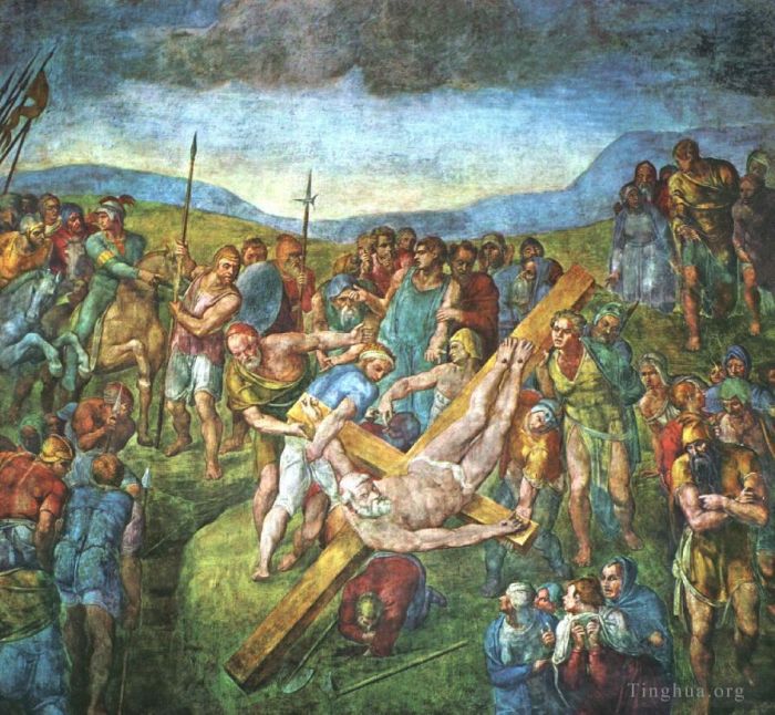 Michelangelo Andere Malerei - Matyrtum des Heiligen Petrus