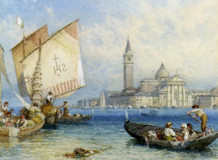 Myles Birket Foster Ölgemälde - San Giorgio Maggiore Venedig
