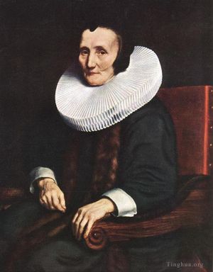 Nicolaes Maas Werk - Porträt von Margaretha de Geer, Ehefrau von Jacob Trip