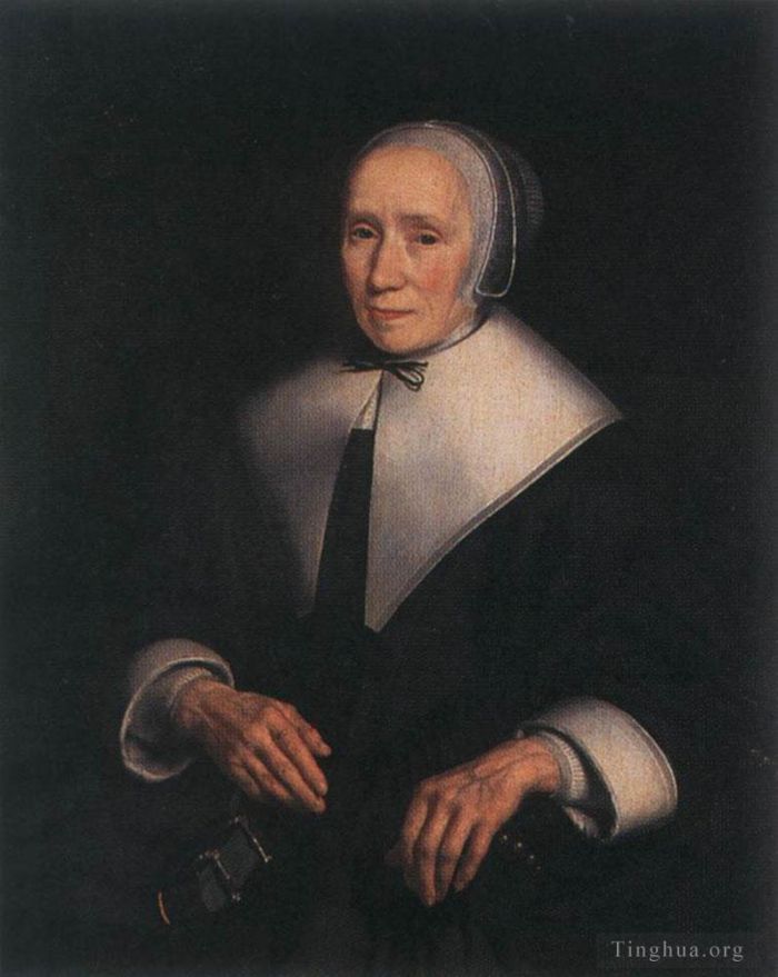 Nicolaes Maas Ölgemälde - Porträt einer Frau 2