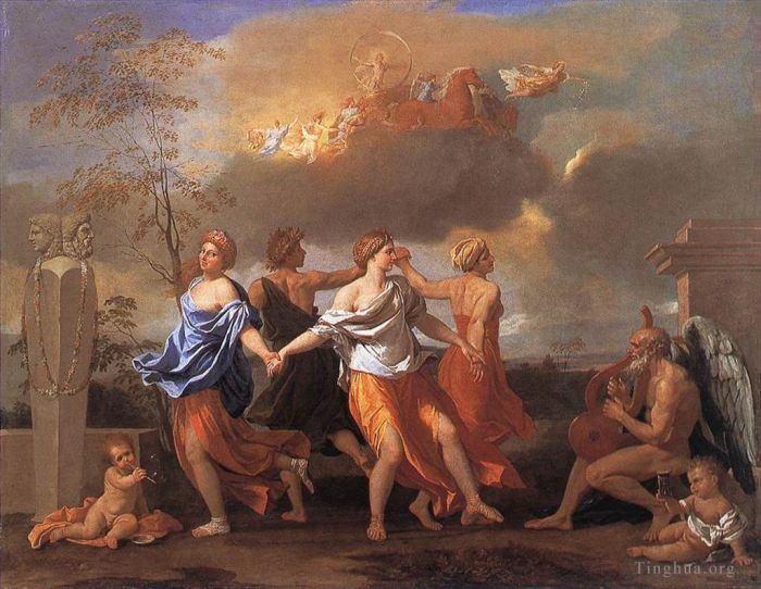 Nicolas Poussin Ölgemälde - Tanze zu der Musik