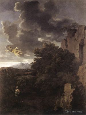 Nicolas Poussin Werk - Hagar und der Engel