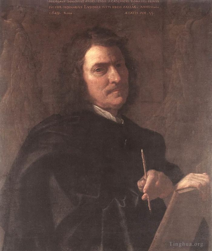 Nicolas Poussin Ölgemälde - Selbstporträt 1649