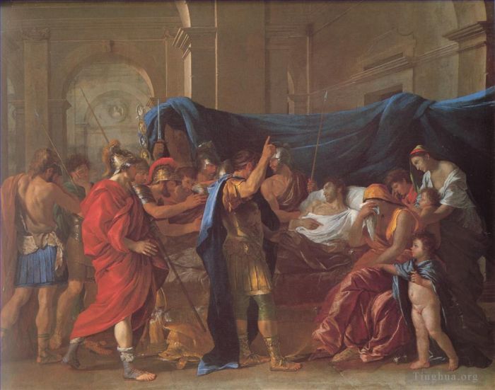 Nicolas Poussin Ölgemälde - Der Tod des Germanicus