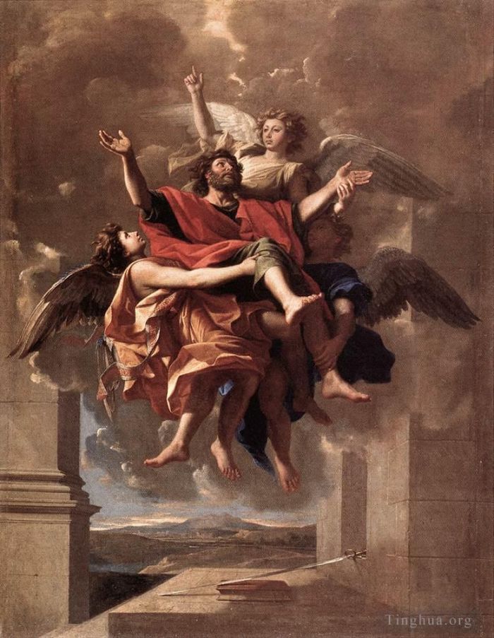 Nicolas Poussin Ölgemälde - Die Ekstase des heiligen Paulus