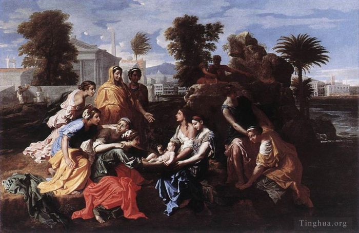 Nicolas Poussin Ölgemälde - Die Auffindung Moses