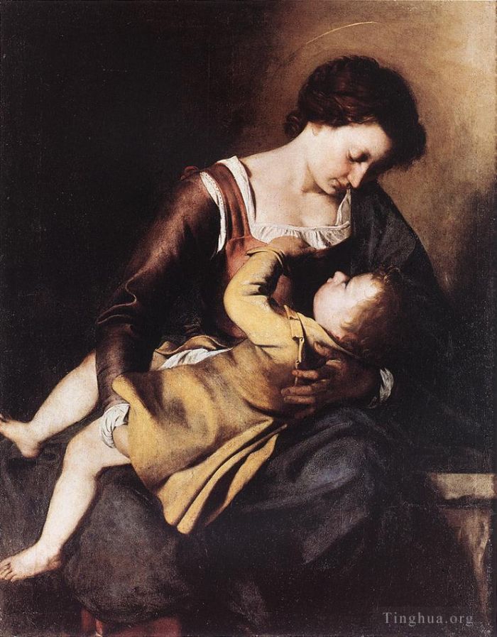 Orazio Lomi Gentileschi Ölgemälde - Madonna
