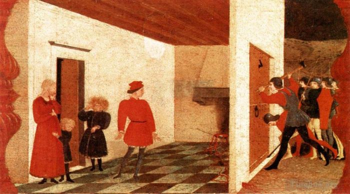 Paolo Uccello Andere Malerei - Wunder der entweihten Hostie, Szene 2