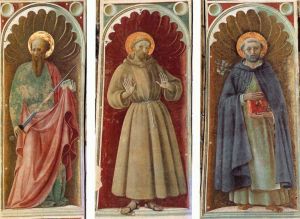 Paolo Uccello Werk - Die Heiligen Paulus, Franziskus und Hieronymus