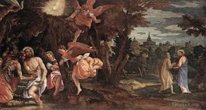 Paolo Veronese Werk - Taufe und Versuchung von Ch