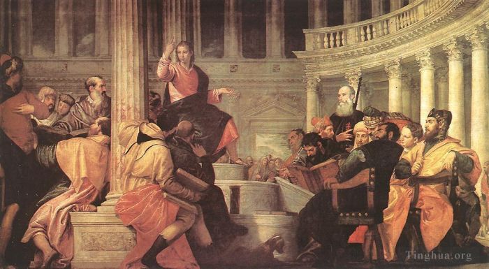 Paolo Veronese Ölgemälde - Jesus unter den Ärzten im Tempel