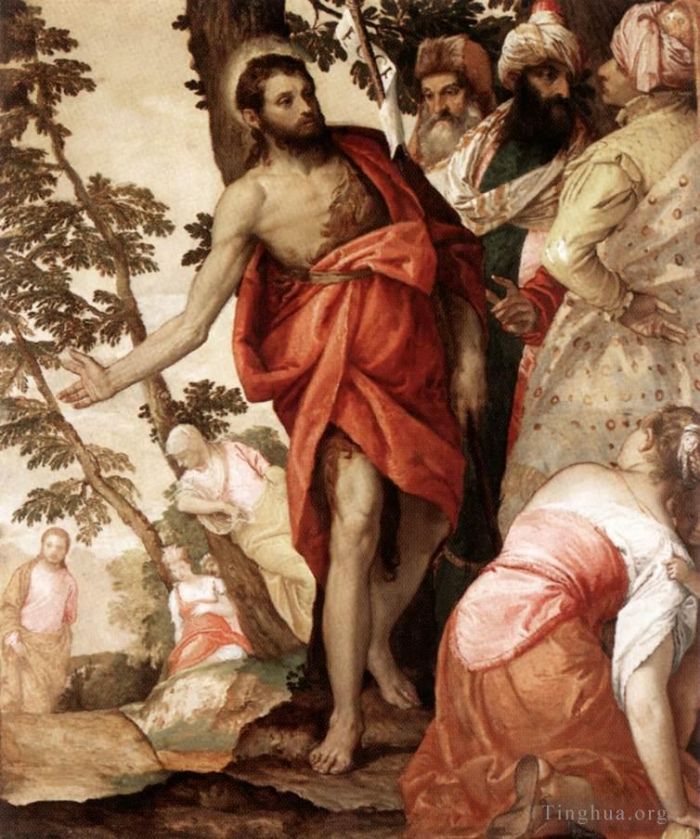 Paolo Veronese Ölgemälde - Johannes der Täufer predigt