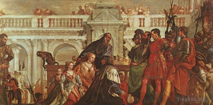 Paolo Veronese Ölgemälde - Die Familie des Darius vor Alexander
