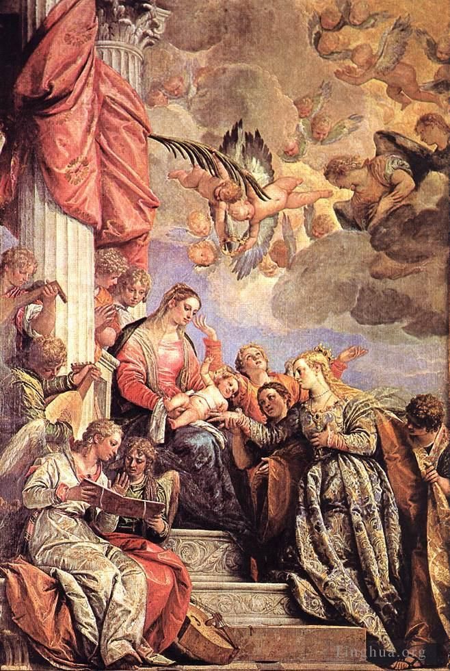Paolo Veronese Ölgemälde - Die Hochzeit der Heiligen Katharina