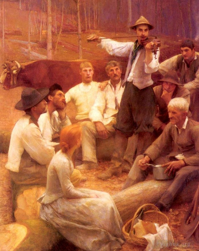 Pascal-Adolphe-Jean Dagnan-Bouveret Ölgemälde - Im Wald 1892