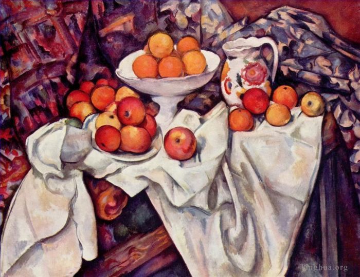 Paul Cezanne Ölgemälde - Äpfel und Orangen