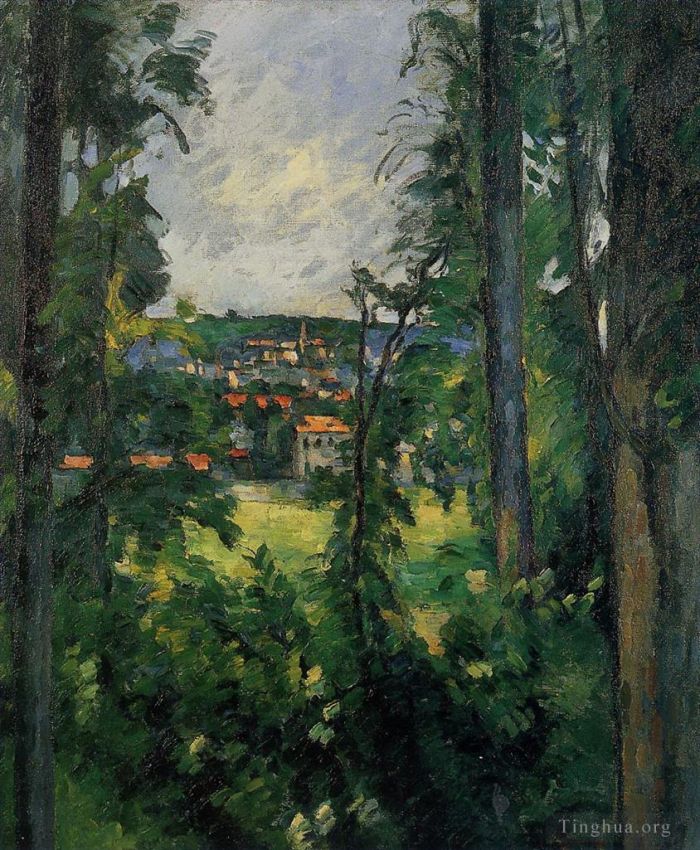 Paul Cezanne Ölgemälde - Auvers-Ansicht aus der Nähe