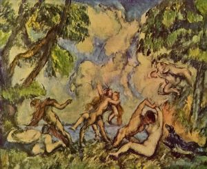 Paul Cezanne Werk - Bacchanalien Der Kampf der Liebe
