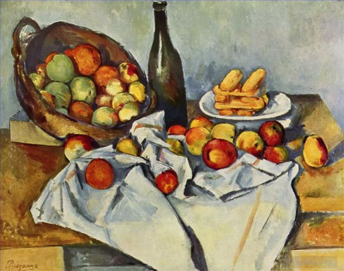 Paul Cezanne Ölgemälde - Korb voller Äpfel
