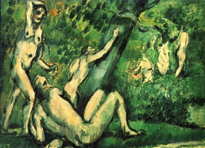Paul Cezanne Ölgemälde - Badegäste 1887