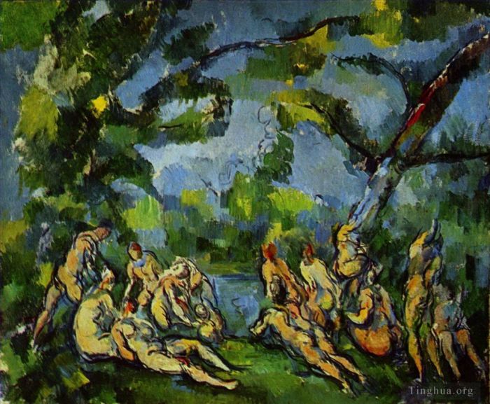 Paul Cezanne Ölgemälde - Badegäste 1905