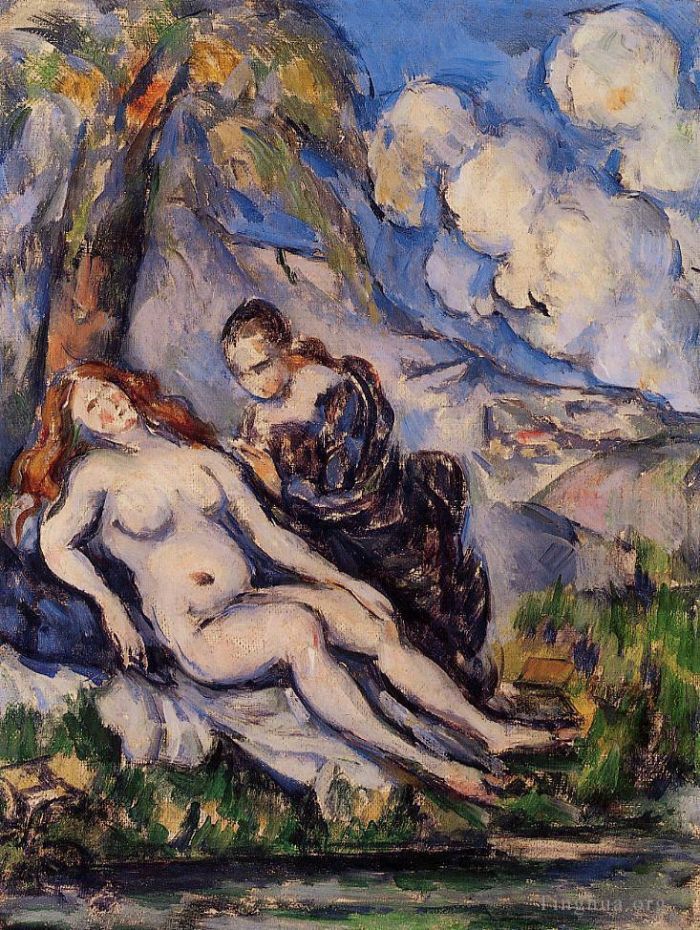 Paul Cezanne Ölgemälde - Bathseba