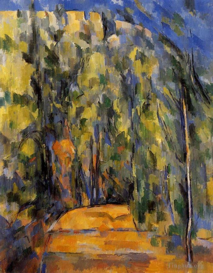 Paul Cezanne Ölgemälde - Biegung der Forststraße