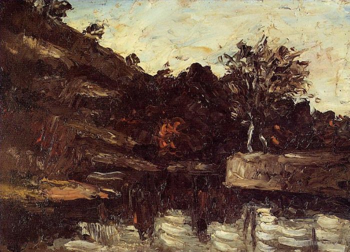 Paul Cezanne Ölgemälde - Biegung des Flusses