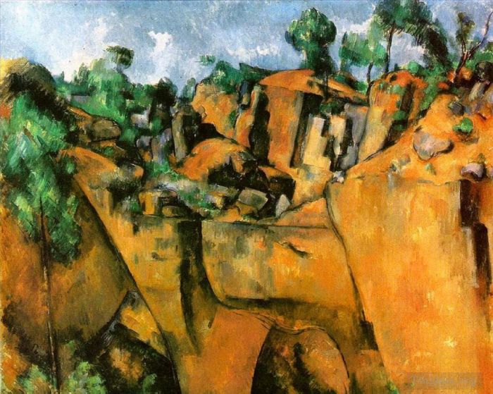 Paul Cezanne Ölgemälde - Bibemus-Steinbruch 1900