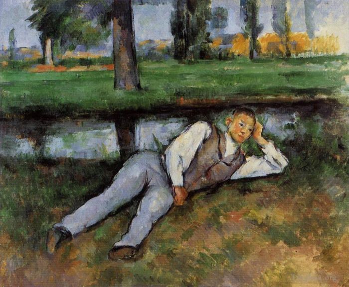 Paul Cezanne Ölgemälde - Junge ruht