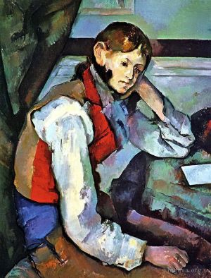 Paul Cezanne Werk - Junge in einer roten Weste 2