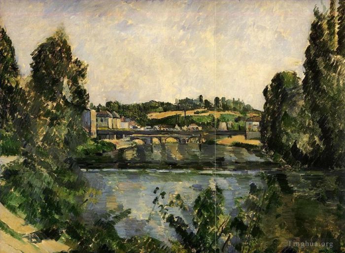 Paul Cezanne Ölgemälde - Brücke und Wasserfall bei Pontoise